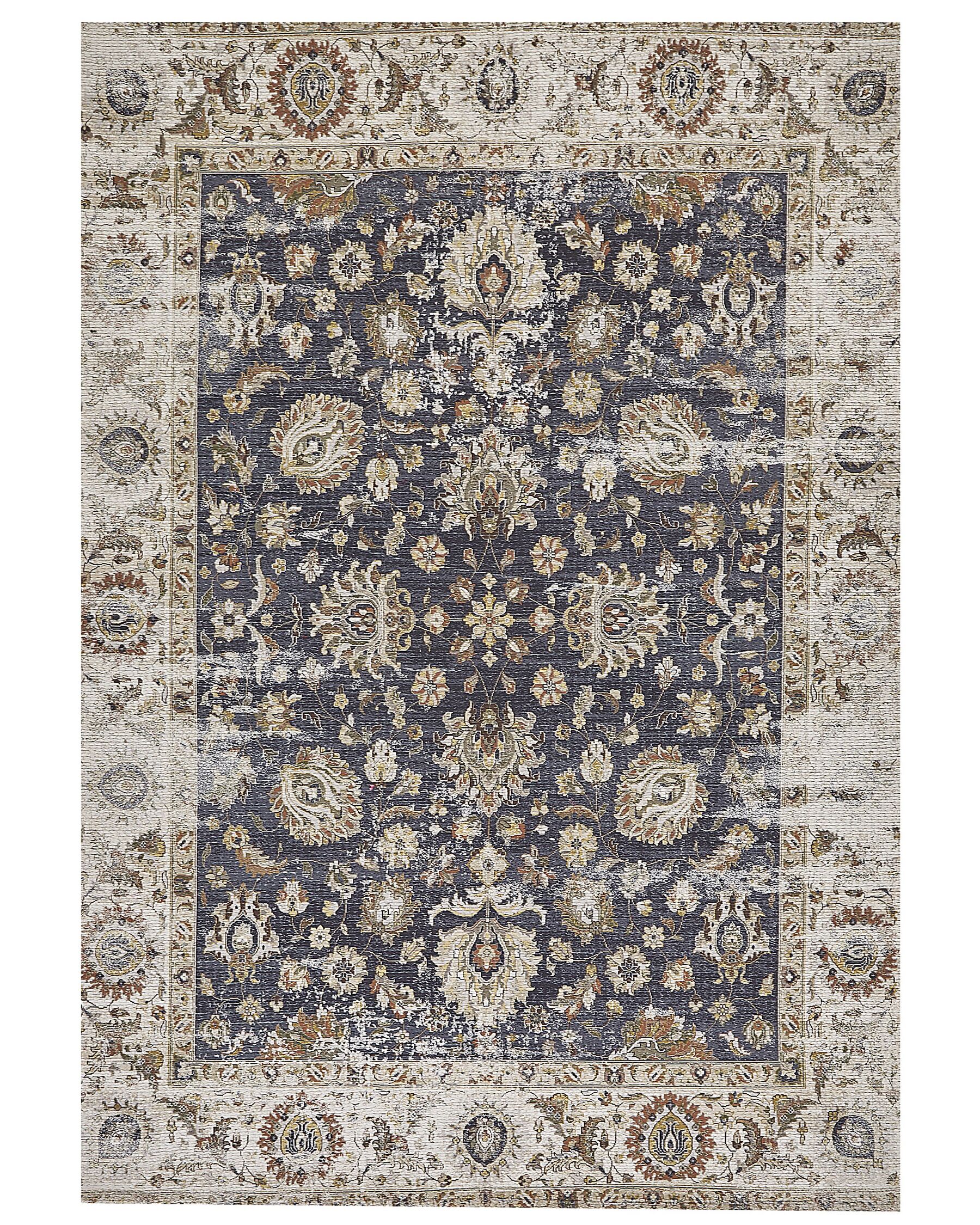 Teppich mehrfarbig orientalisches Muster 150 x 230 cm Kurzflor PELITLI_817474