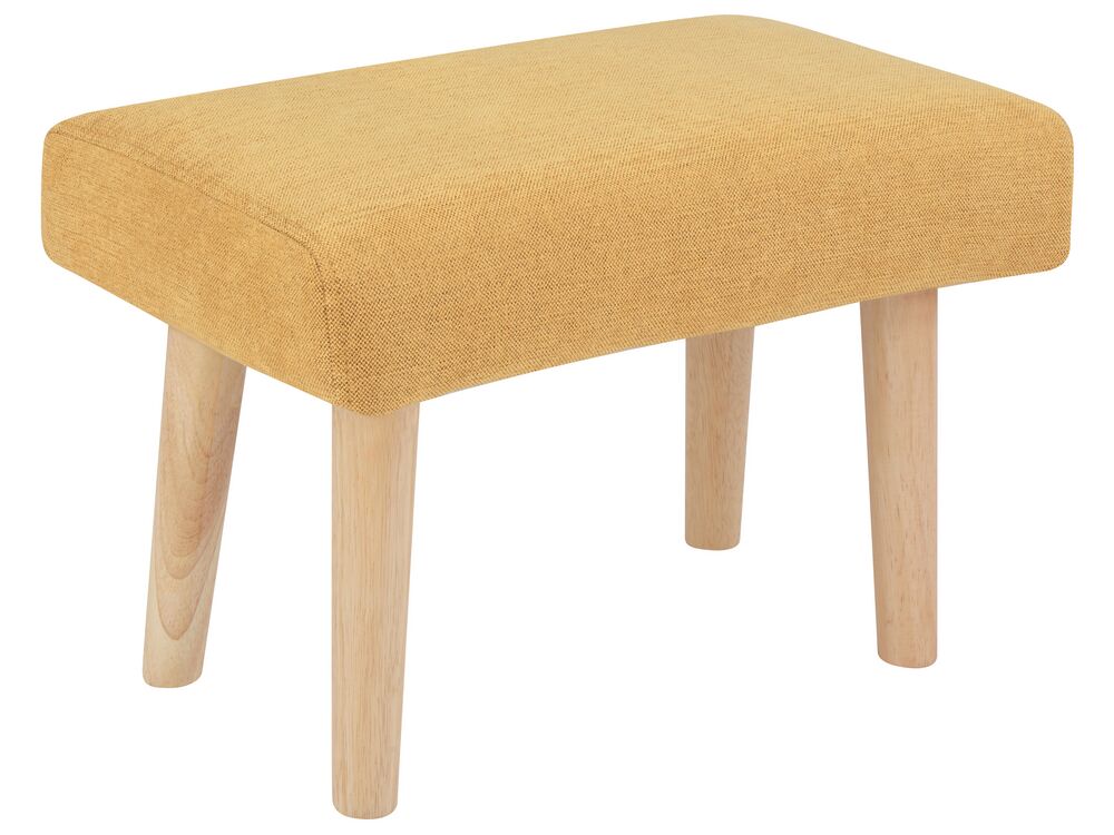 Footstool TAKOMA Fabric Mustard