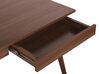 Písací stôl 120 x 70 cm s 2 zásuvkami z tmavého dreva SHESLAY_803785