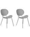 Sada 2 jídelních židlí šedé SHONTO_861842