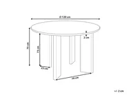 Tavolo da pranzo COSMO Nero 120 cm 120 cm_941998