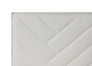 Boxspringbett mit Stauraum ESQUIRE Stoff Cremeweiß 160 x 200 cm_1016119