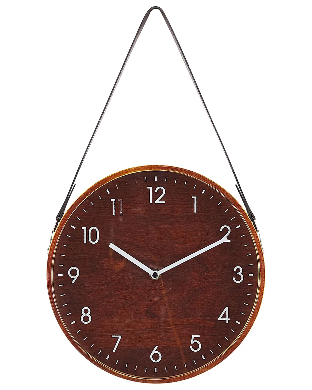Orologio Da Tavolo Vintage In Metallo E Legno | Deco 79 – Design Contemporaneo Con Quadrante “Grand Hotel” E Base Treppiede, Marrone