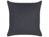 Bawełniana poduszka z warkoczem jutowym 45 x 45 cm beżowo-czarna BERGENIA_843210