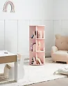 Rotating Bookshelf CANEY 94 cm Pastel Pink