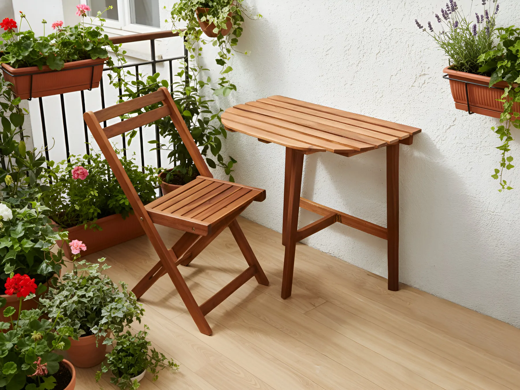 Stolik bistro OSIGO 44 cm 70 cm Drewno akacjowe Brązowy_986952