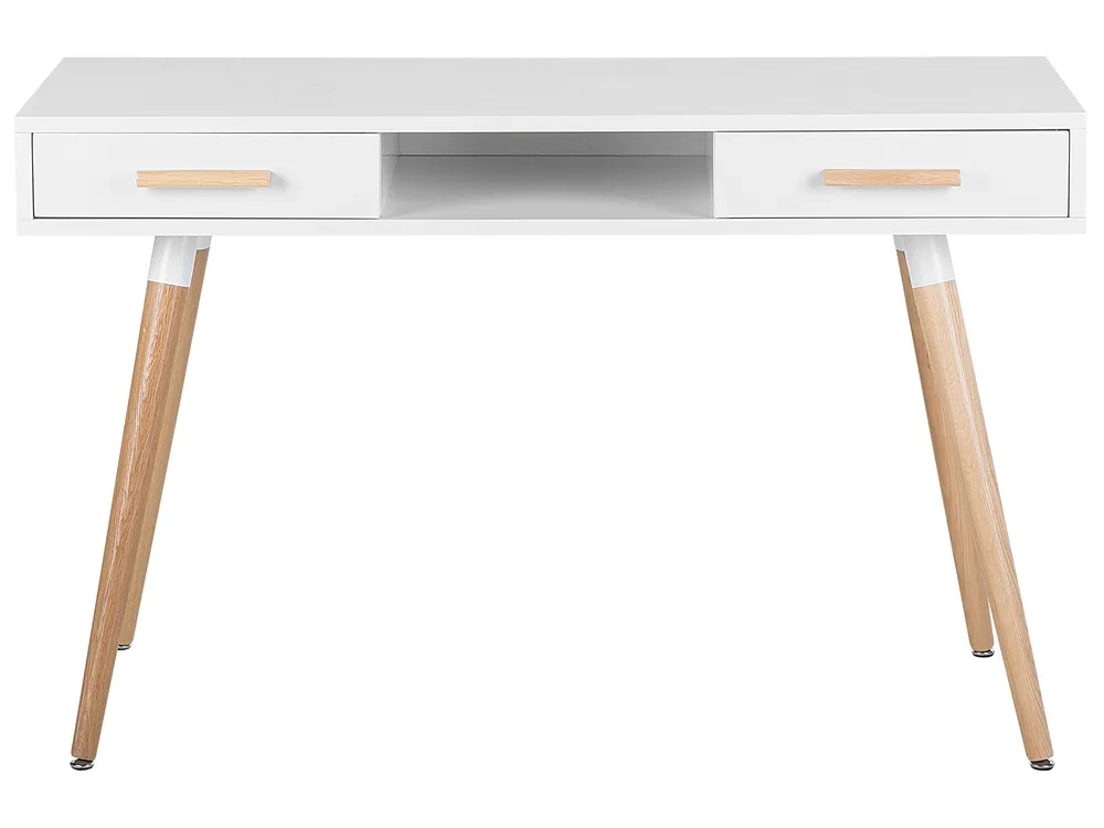 Home Office Desk FRISCO 120 cm 50 cm with Storage White_716370