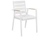 Gartenmöbel Set Aluminium weiß 6-Sitzer Auflagen weiß VALCANETTO/TAVIANO_922613