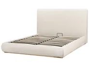 Ottoman Bed CAMPAGNE Fabric Light Beige 160 x 200 cm (EU King Size)_972050