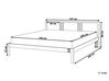 Dřevěná postel 140 x 200 cm bílá VANNES_750861
