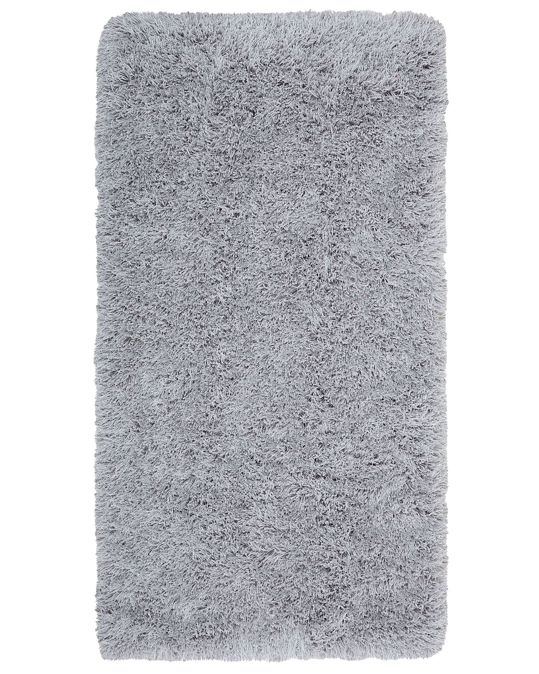 Tappeto shaggy rettangolare grigio chiaro 80 x 150 cm CIDE_746768