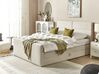 Fabric EU King Divan Bed Beige ARISTOCRAT_873597