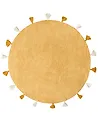 Kids Rug KODINHI  Yellow ø 120 cm Cotton