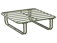 Garden Lounge Set with Table and Ottoman 3 Seater CAMEROTA  Metal Green_1156964