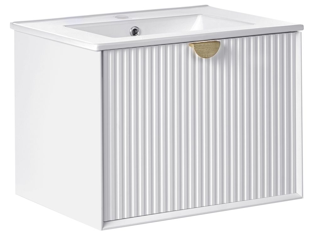 Meuble-lavabo mural avec vasque BONAIRE Blanc