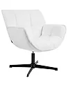 Swivel Armchair AUMA Fabric White