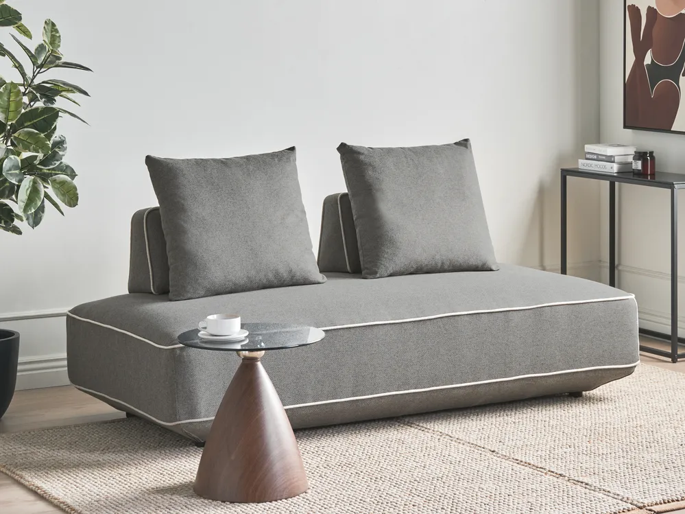 Chaise Longue SEILLANS Fabric Grey