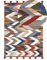 Tapis Kilim en laine 160 x 230 cm multicolore KANAKERAVAN_859642