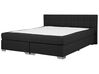 Čalúnená posteľ 180 x 200 cm čierna ADMIRAL_679072