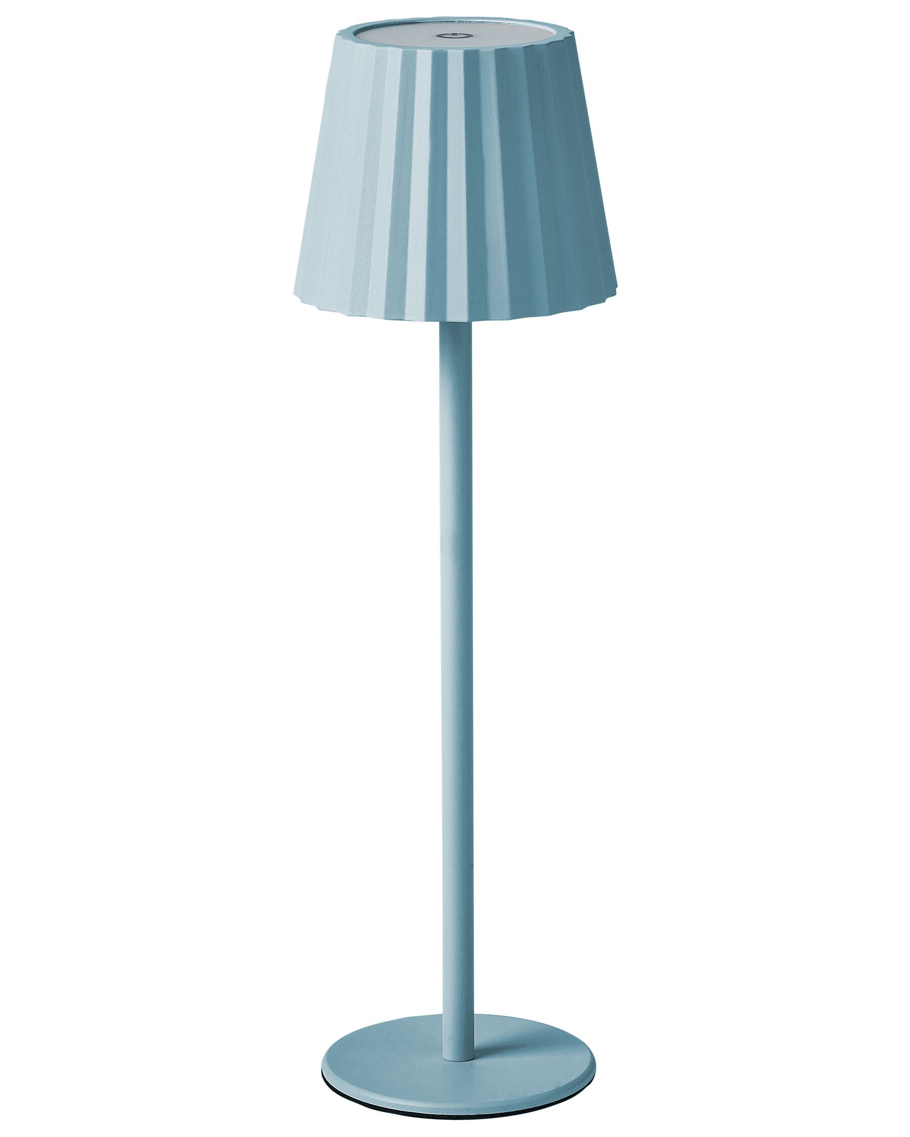 Metal Table Lamp Light Blue POMBEIRO_935304