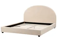 Bed Boucle VAUCLUSE 160 x 200 cm (EU King Size) Beige_976057
