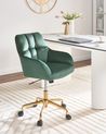 Desk Chair PALMDALE Velvet Dark Green