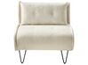 Ensemble de canapés-lits 3 places en tissu bouclé beige clair VESTFOLD_930421