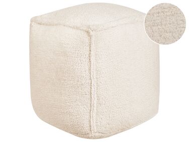 Pouf beige chiaro 40 x 40 x 40 cm ALIPUR