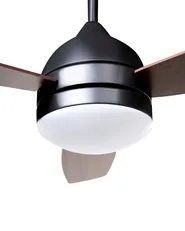 Ventilatore a soffitto con luce MANSALA con telecomando LED Marrone scuro_1032176