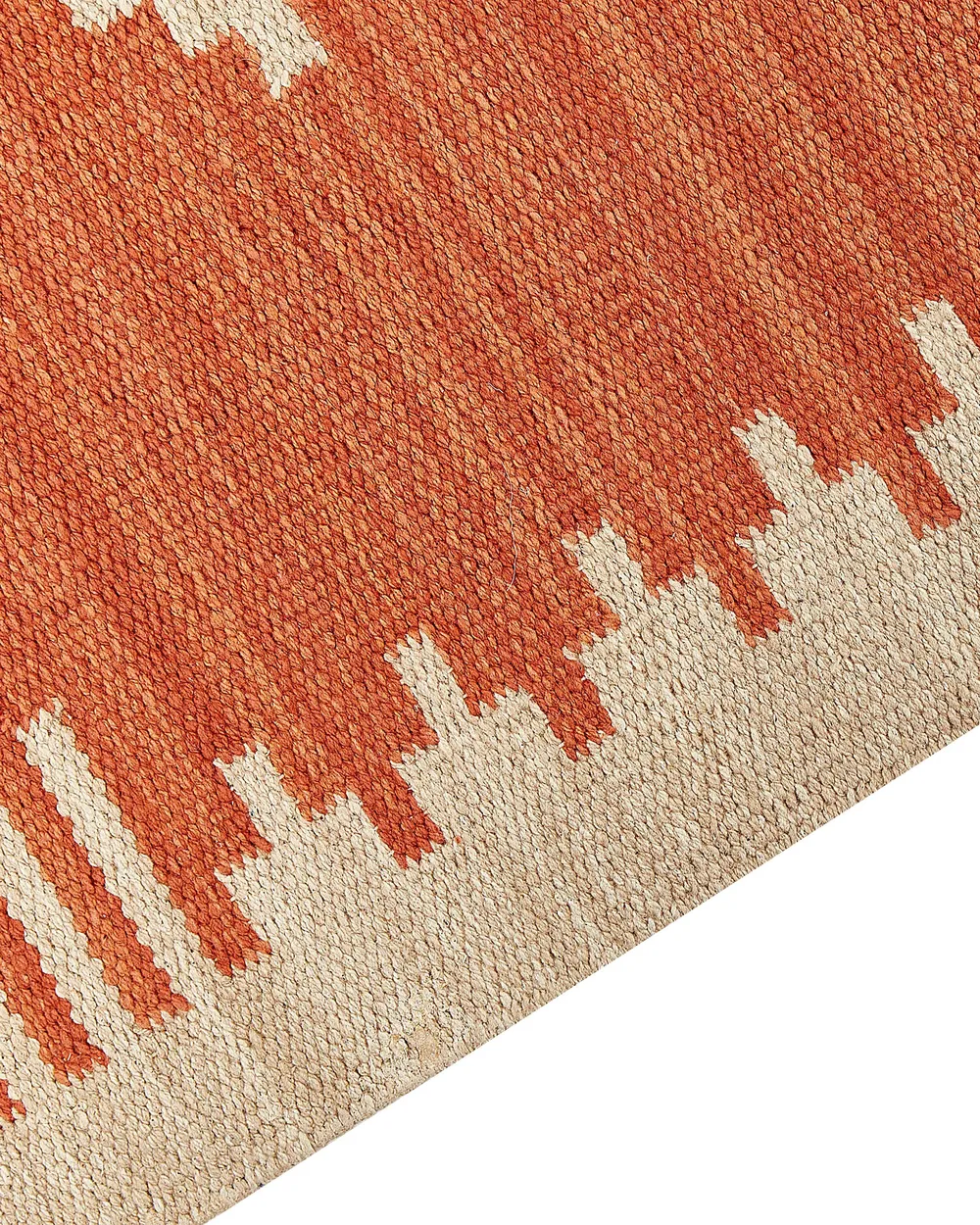 Rug GAVAR Orange 200 x 300 cm Kilim Cotton_869225