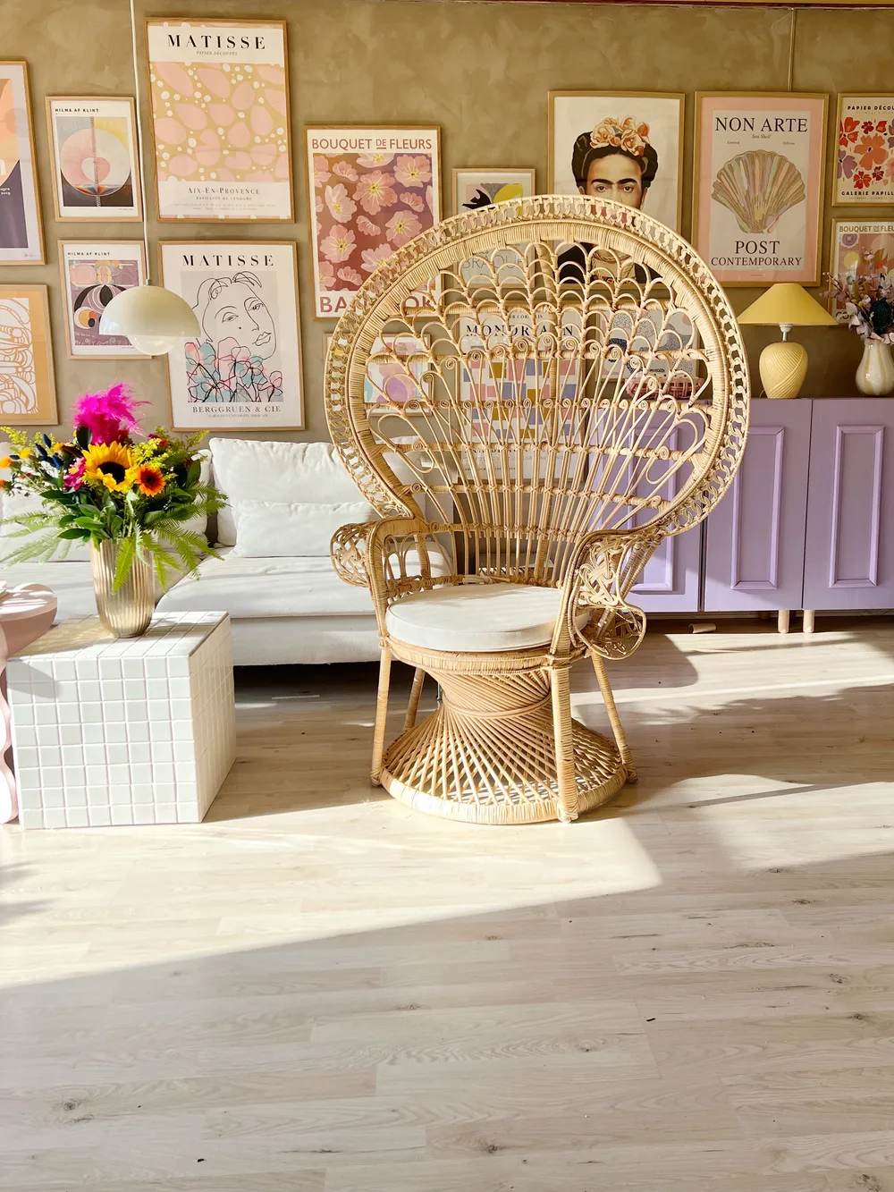 Sedia Peacock EMMANUELLE Rattan Naturale_837159