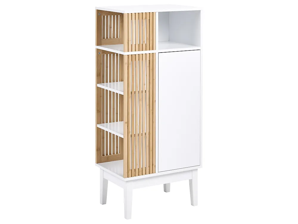 Armario de baño NUBES 52 cm Marrón claro/Blanco