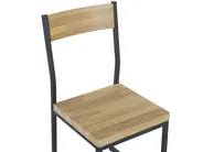 Set da pranzo FLIXTON Marrone chiaro 4 posti_785623