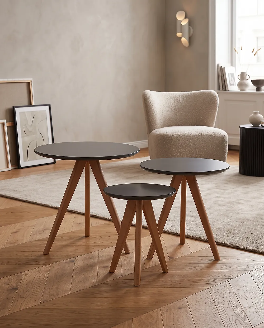 Couchtisch 3er Set VEGAS Grau_1179931