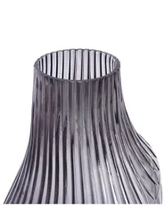 Wazon na kwiaty MYRSINA 36 cm Szkło Szary_838171