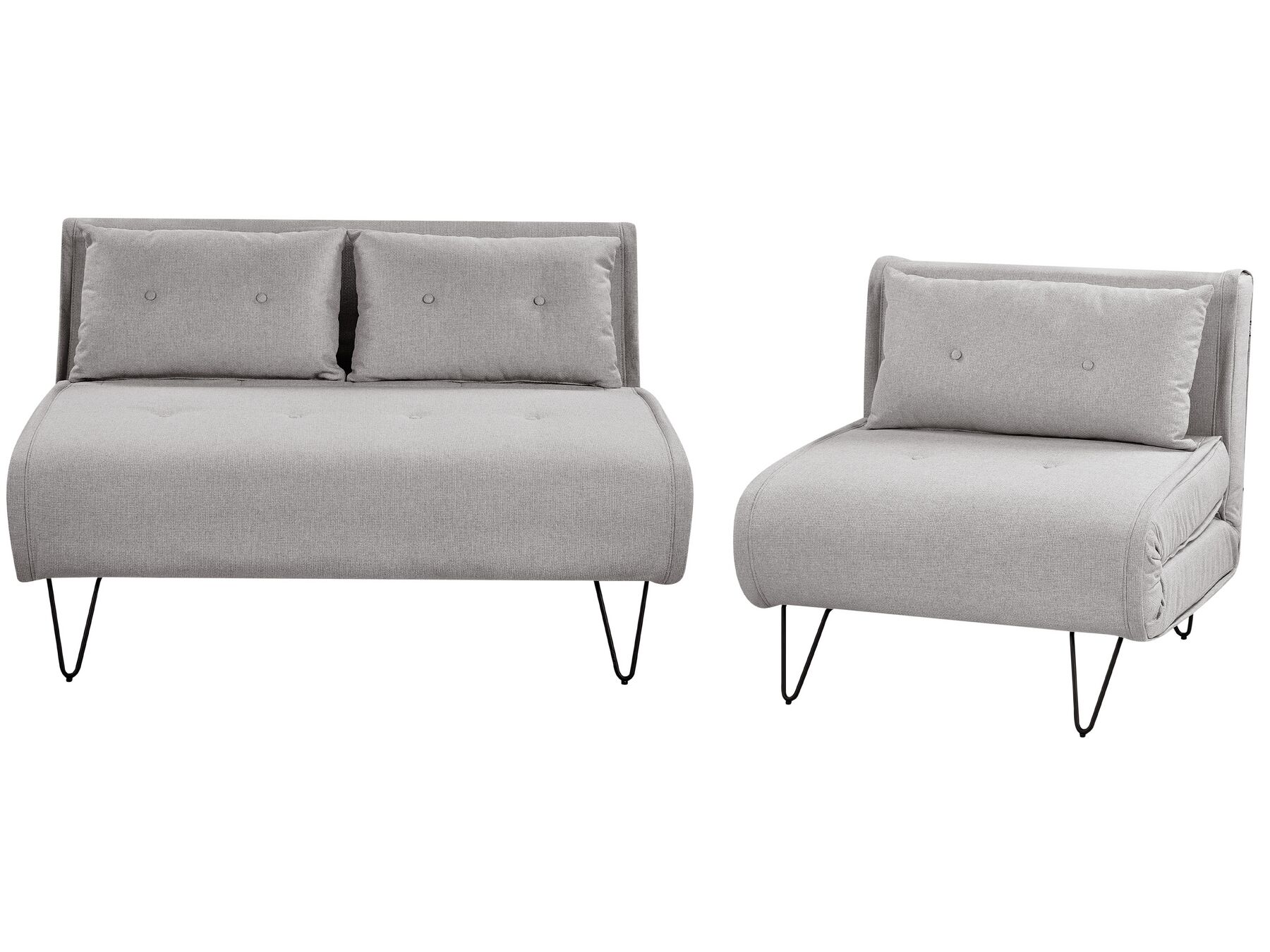 Fabric Sofa Set Light Grey VESTFOLD_930464