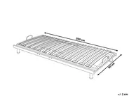 Manually Adjustable Bed Frame RESPITE 90 x 200 cm (EU Single) Silver_673128