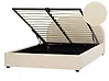 Ottoman Bed VAUCLUSE Boucle Beige 140 x 200 cm (EU Double)