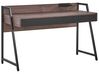Schreibtisch dunkler Holzfarbton 120 x 50 cm 2 Schubladen HARWICH_772801