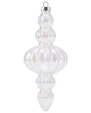Conjunto de 12 bolas de Navidad ICEFROST Vidrio Plateado_1192201