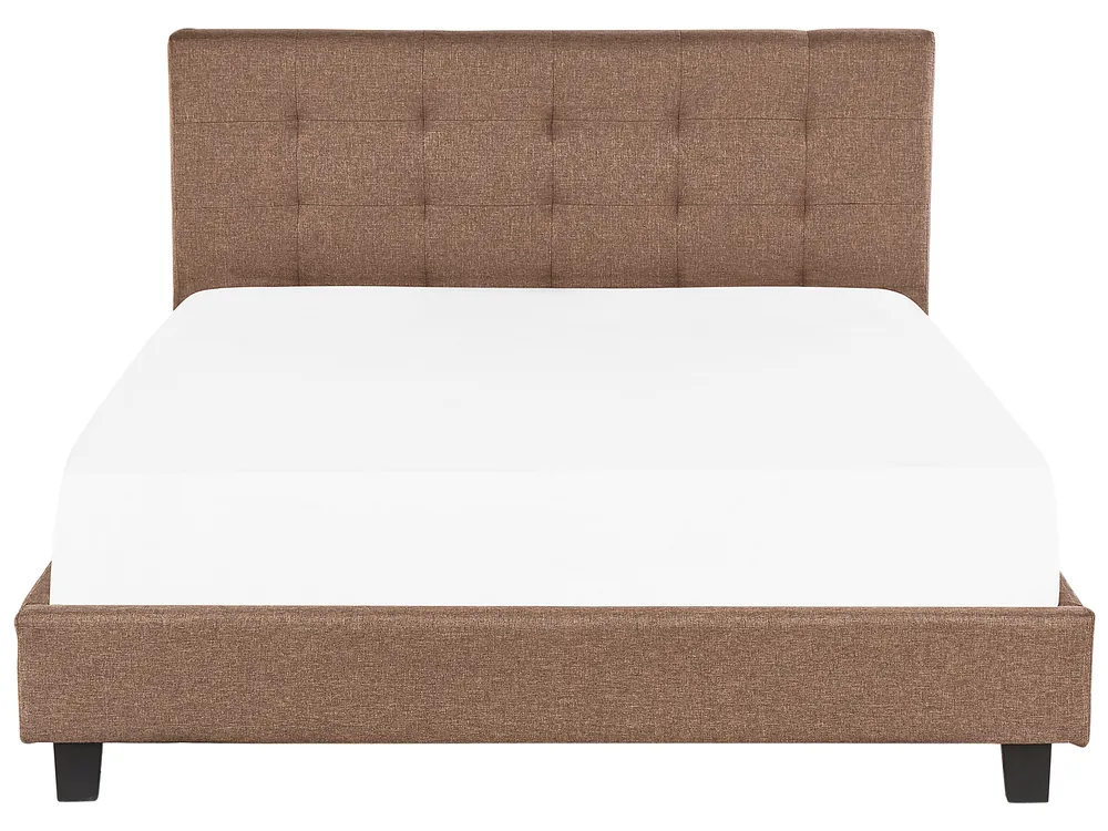 Bed Fabric LA ROCHELLE 180 x 200 cm (EU Super King) Brown_833077