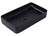Countertop Basin ULUA 610 x 350 mm Ceramic Black