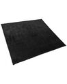 Fekete hosszú szálú szőnyeg 200 x 200 cm EVREN_806015