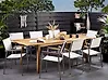 Extending Garden Dining Table CESANA 180/240 cm 100 cm Acacia Wood Light Brown