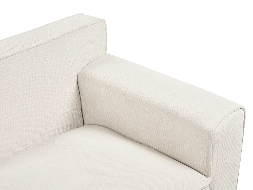 Sofa 3 Seater VISKAN Chenille Off-White_903507