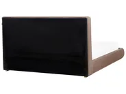 Ottoman Bed CAMPAGNE Fabric Dark Brown 180 x 200 cm (EU Super King)_972180
