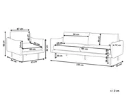 Set da salotto 4 posti VINTERBRO Ciniglia Marrone dorato_907102