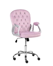 Chaise de bureau PRINCESS Velours Violet clair_1150187