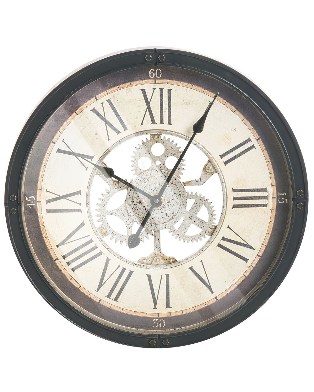 Wall Clock BORNOS 50 cm Black