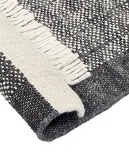 Rug ATLANTI Black 160 x 230 cm Wool_847278